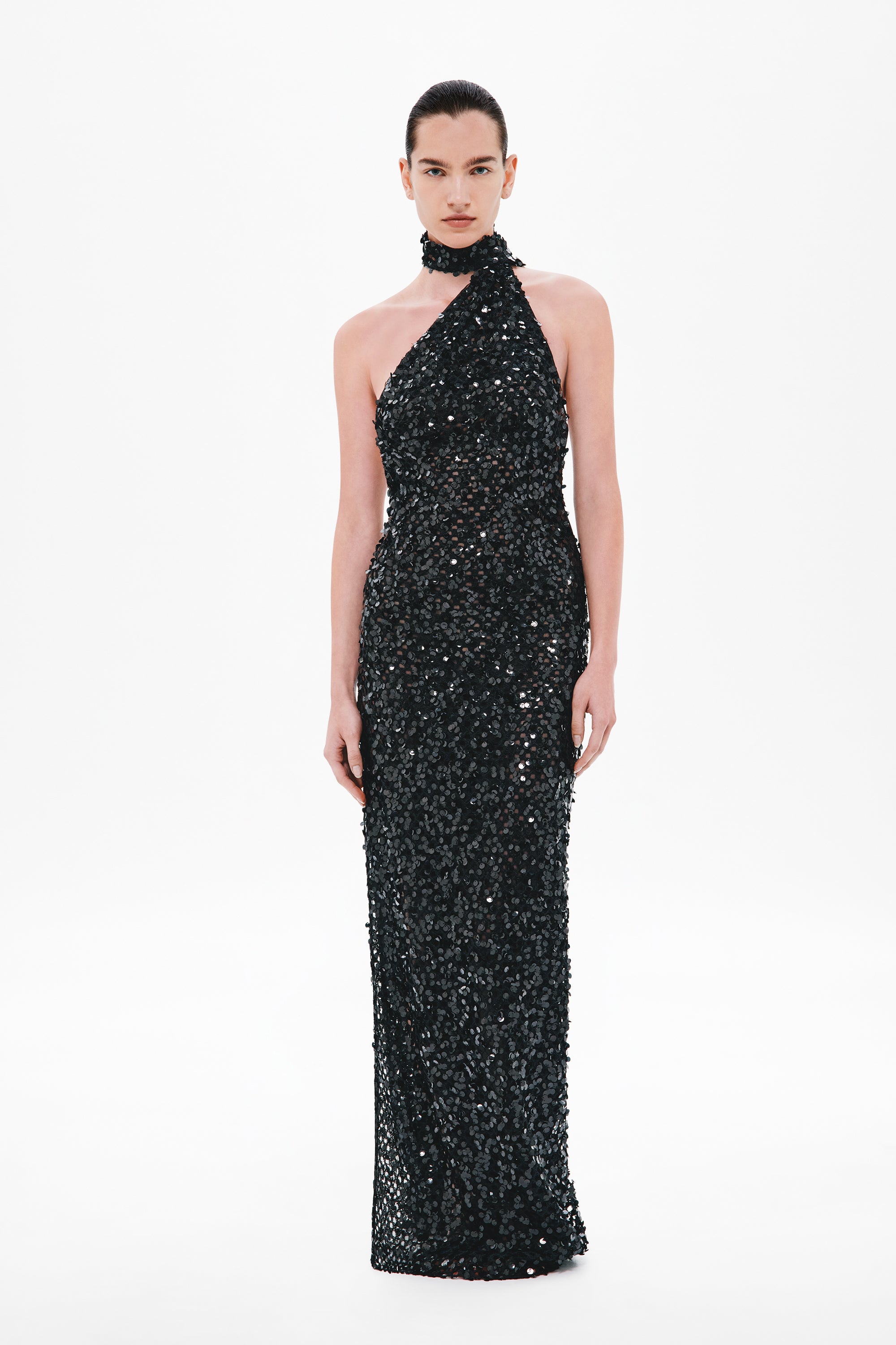 THE NICOLETTE CROCHET SEQUIN DRESS