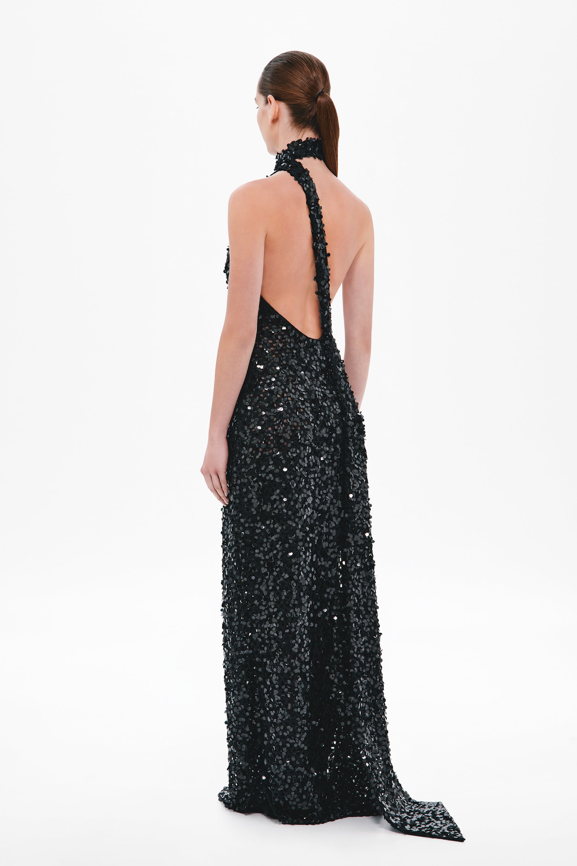 THE NICOLETTE CROCHET SEQUIN DRESS