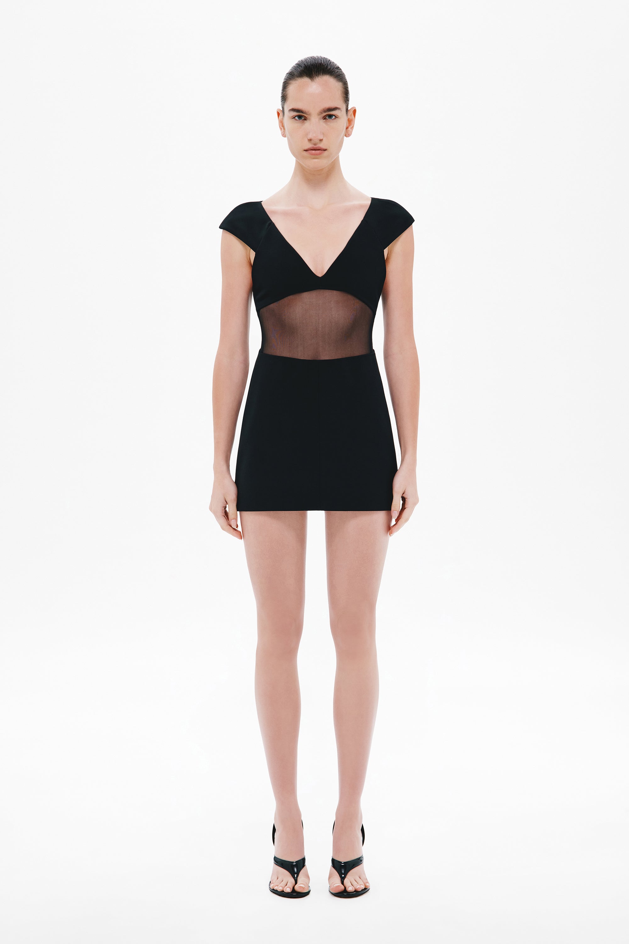 THE SALVADOR BONDED CREPE MINI DRESS