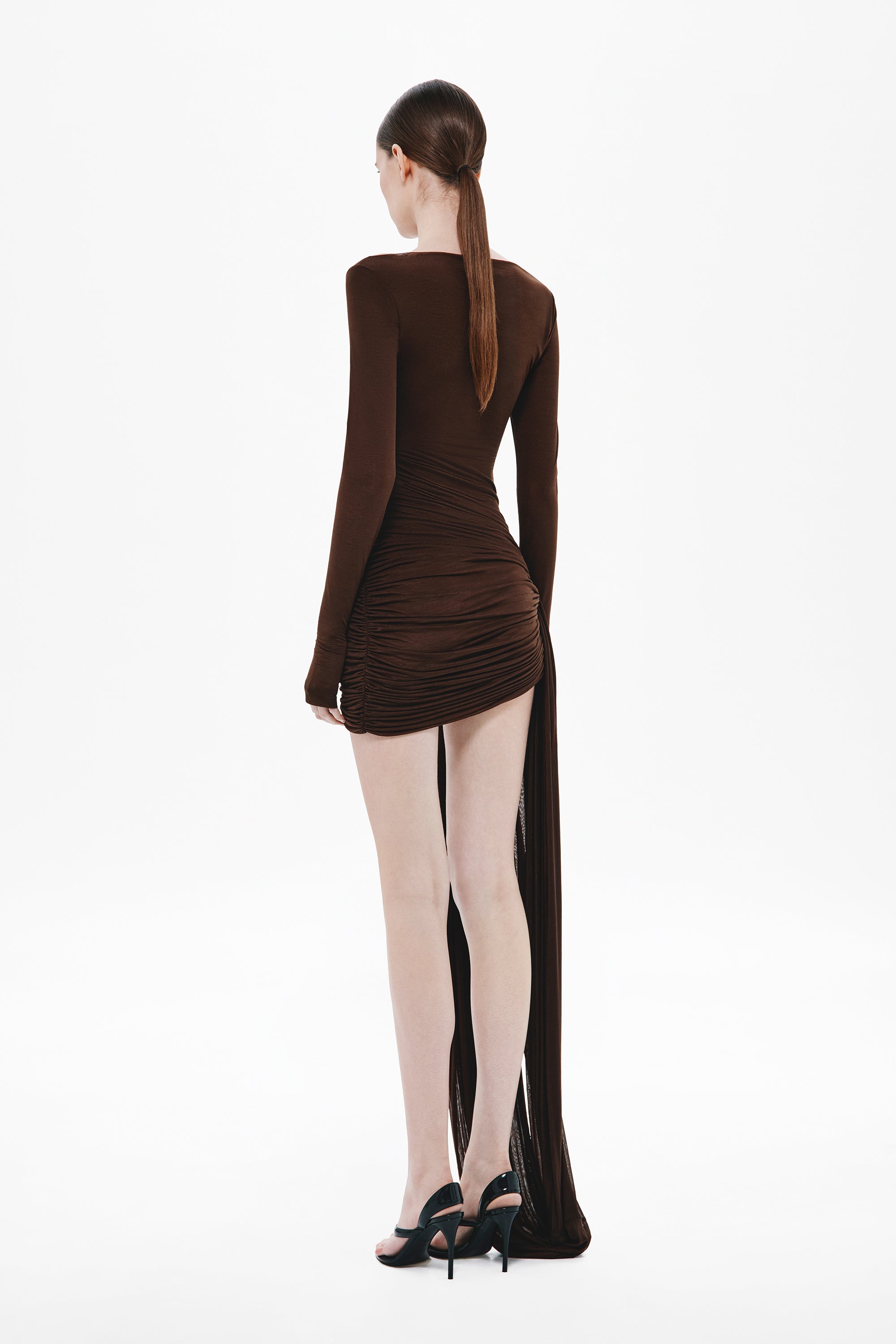 THE SARI LONG SLEEVE STOCKING MINI DRESS