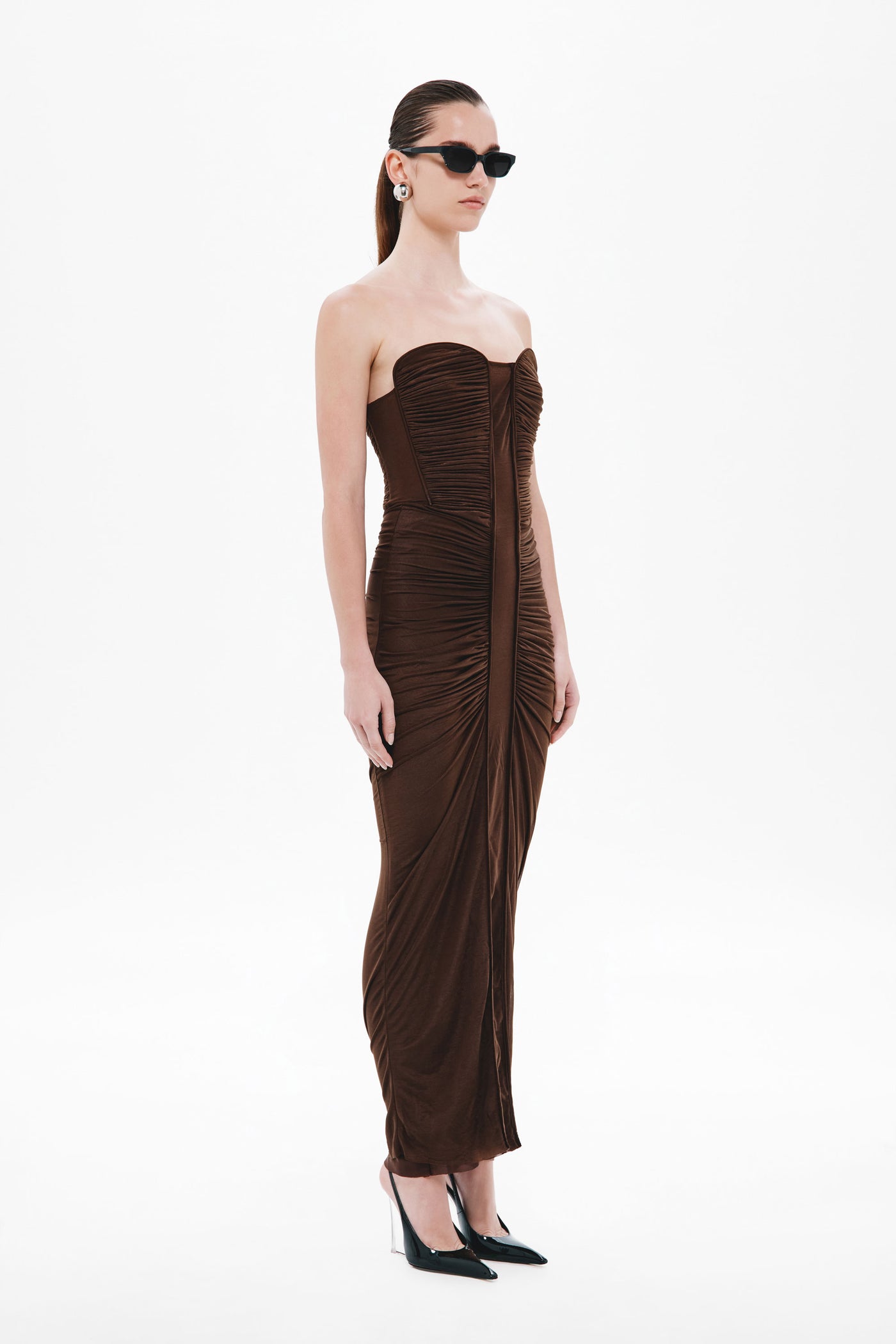 THE TOTEM STOCKING JERSEY MIDI DRESS
