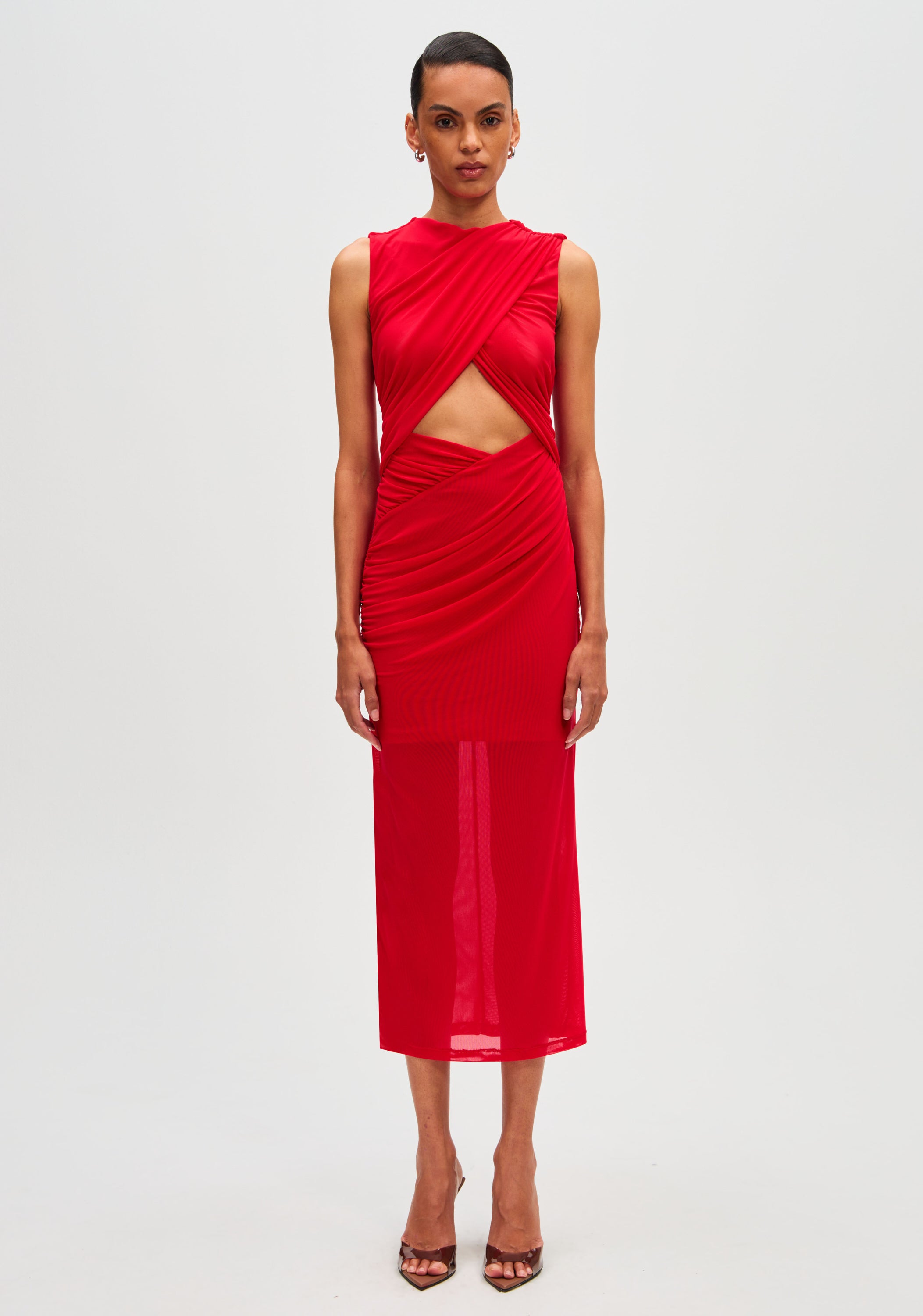 ISABELLA MESH MIDI DRESS MISHA