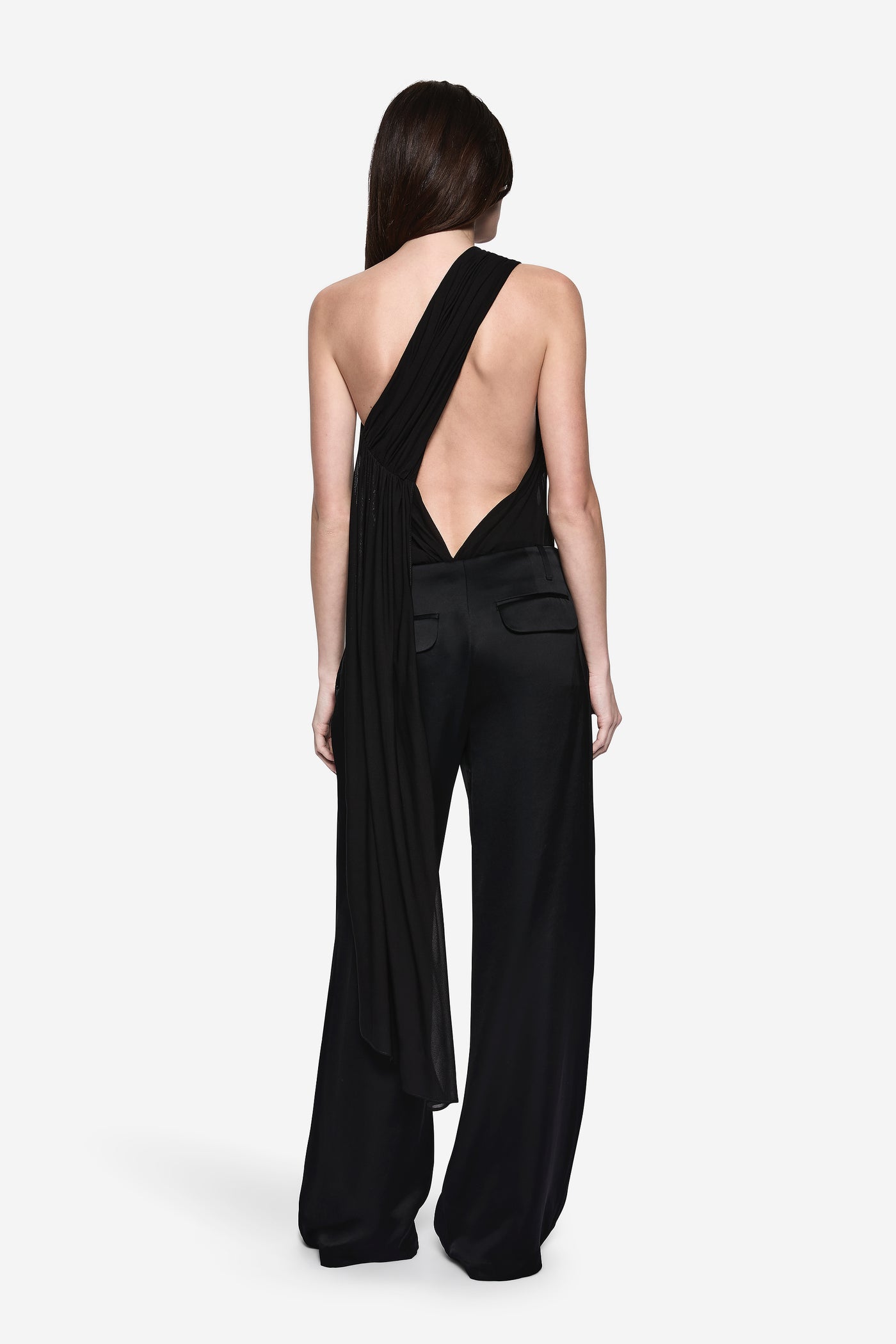 DRAPE JERSEY BODYSUIT