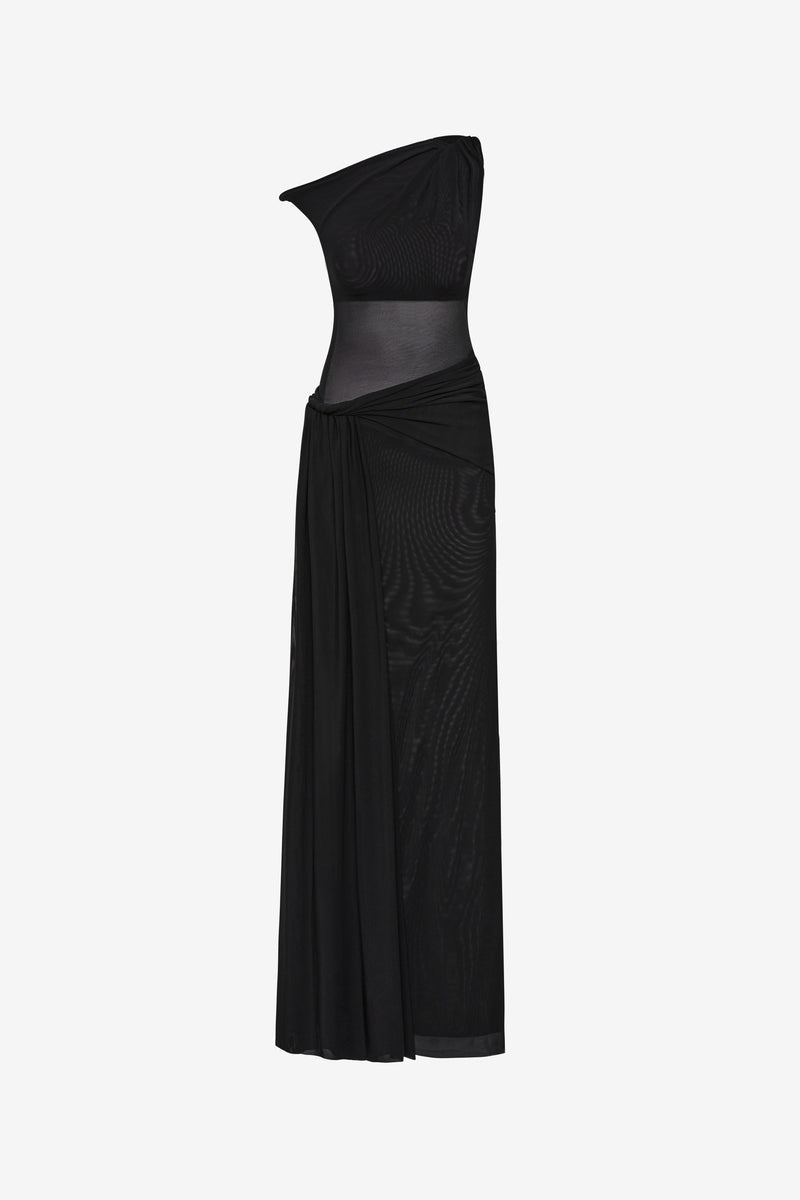 fitted lace wedding dress THE 'SISAL' MESH DRESS – MISHA main image 1