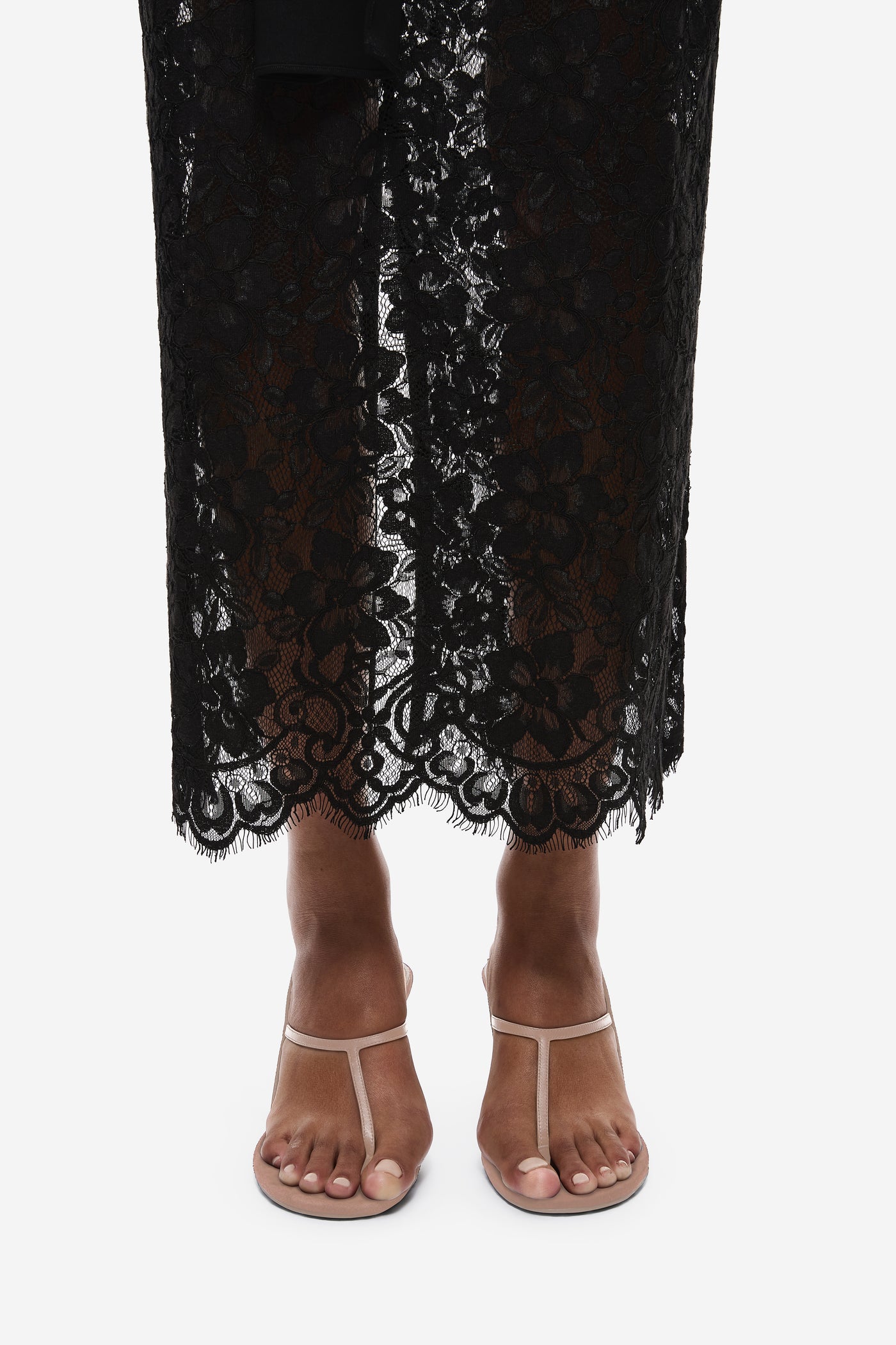 THE LACE MIDI SKIRT