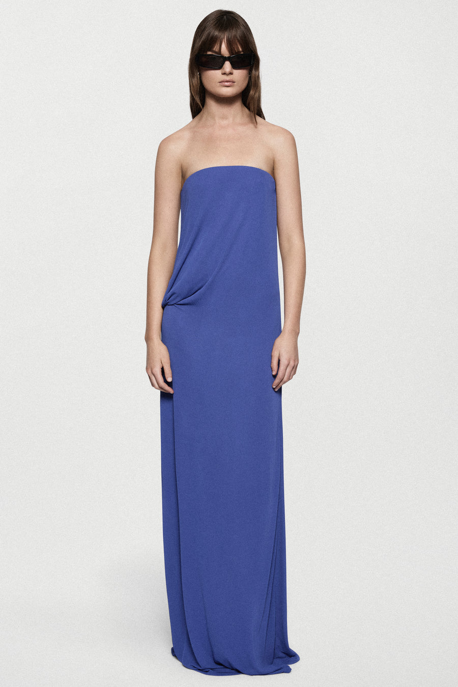 STRAPLESS JERSEY DRESS