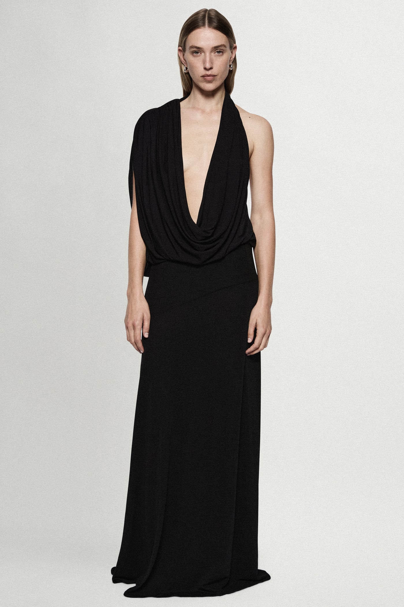 JERSEY COWL GOWN