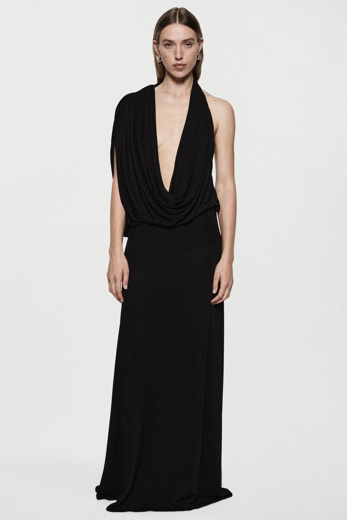JERSEY COWL GOWN
