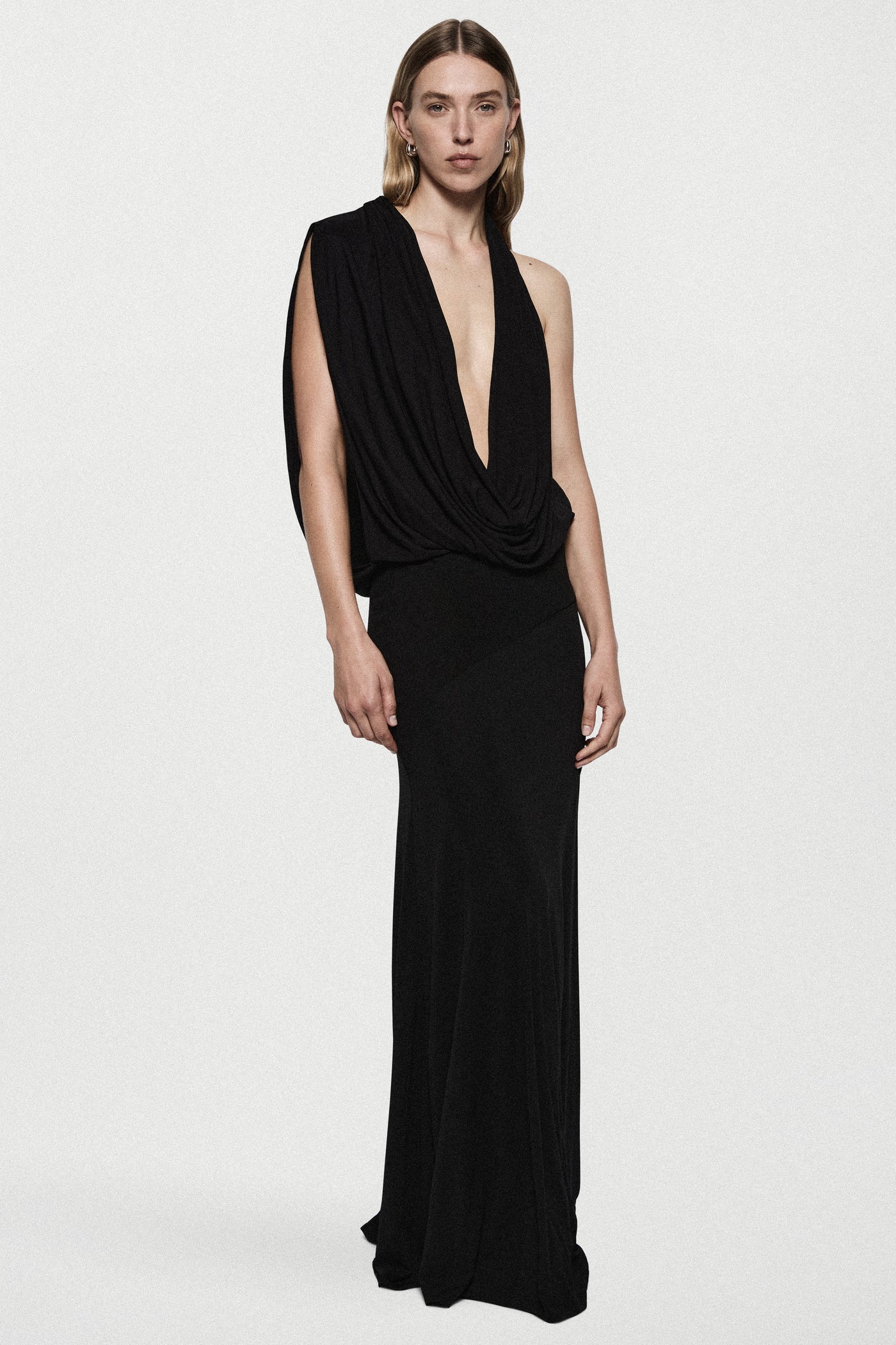 JERSEY COWL GOWN