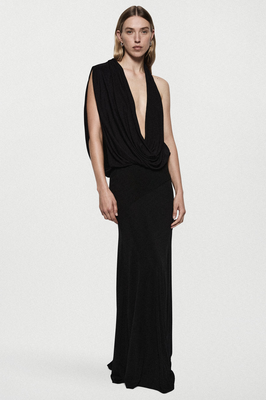 JERSEY COWL GOWN