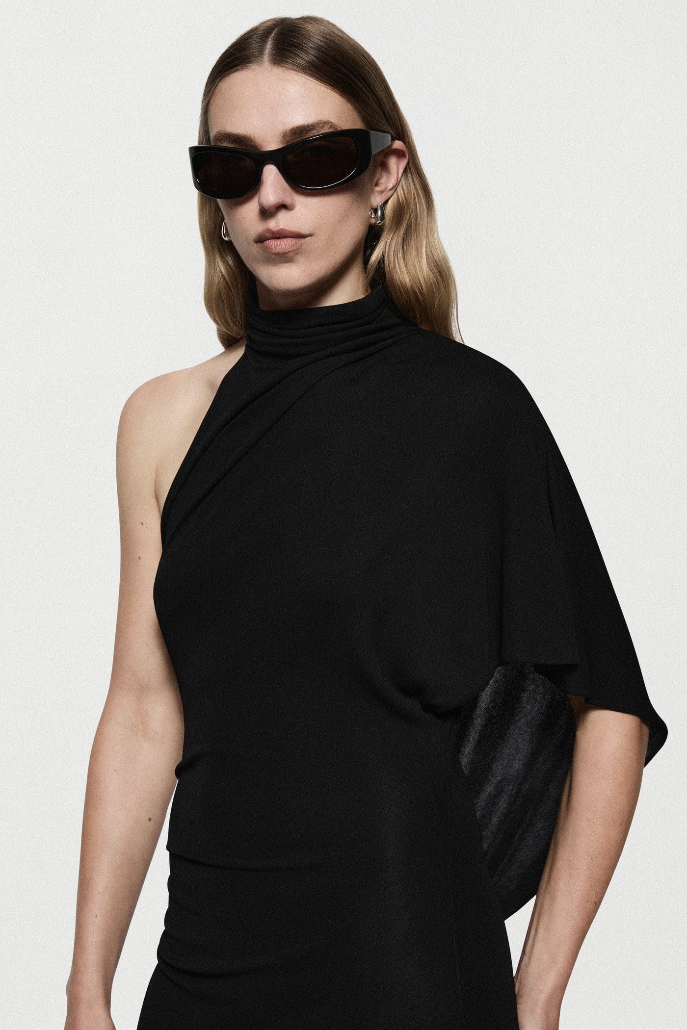 JERSEY CAPE DRESS