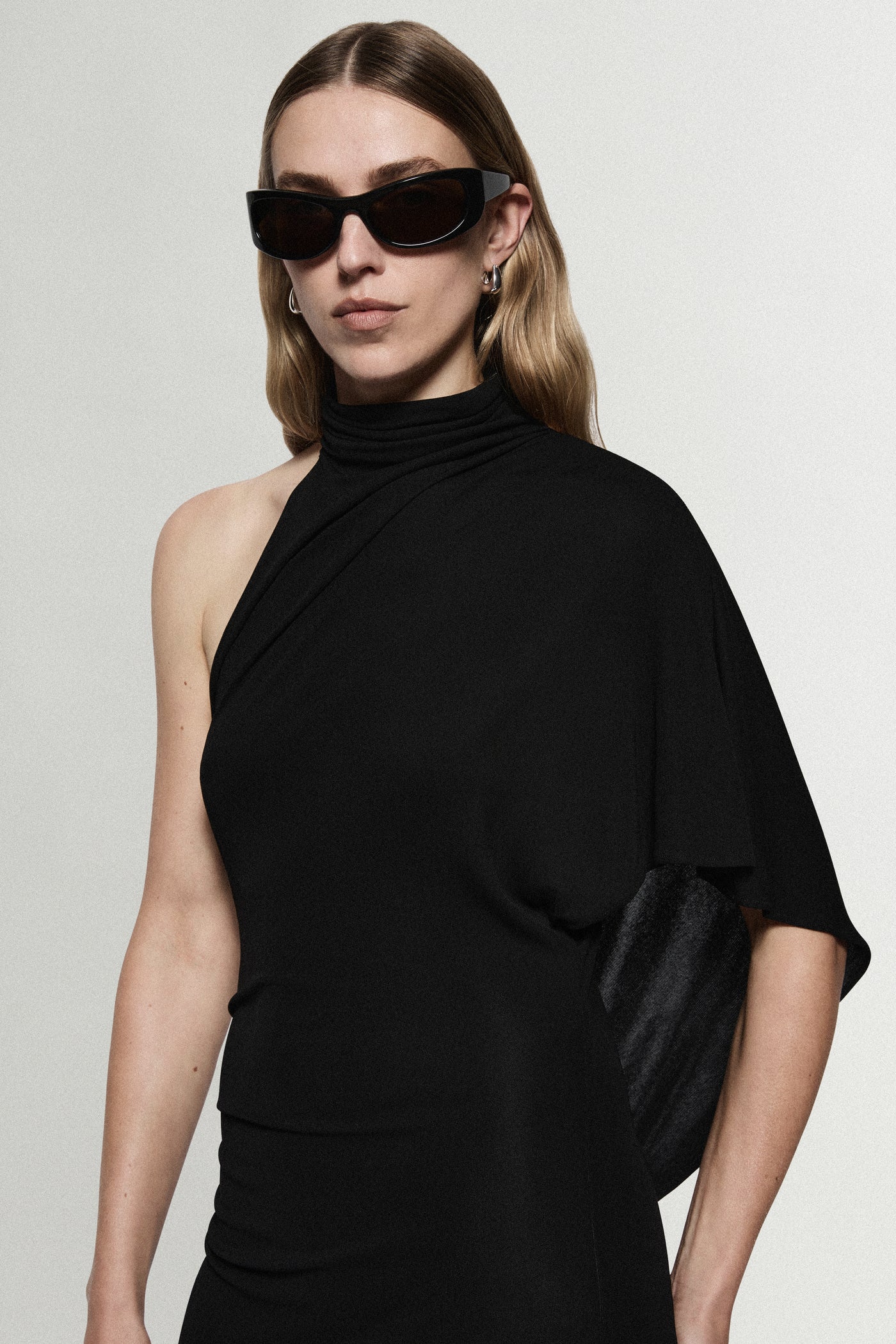 JERSEY CAPE DRESS