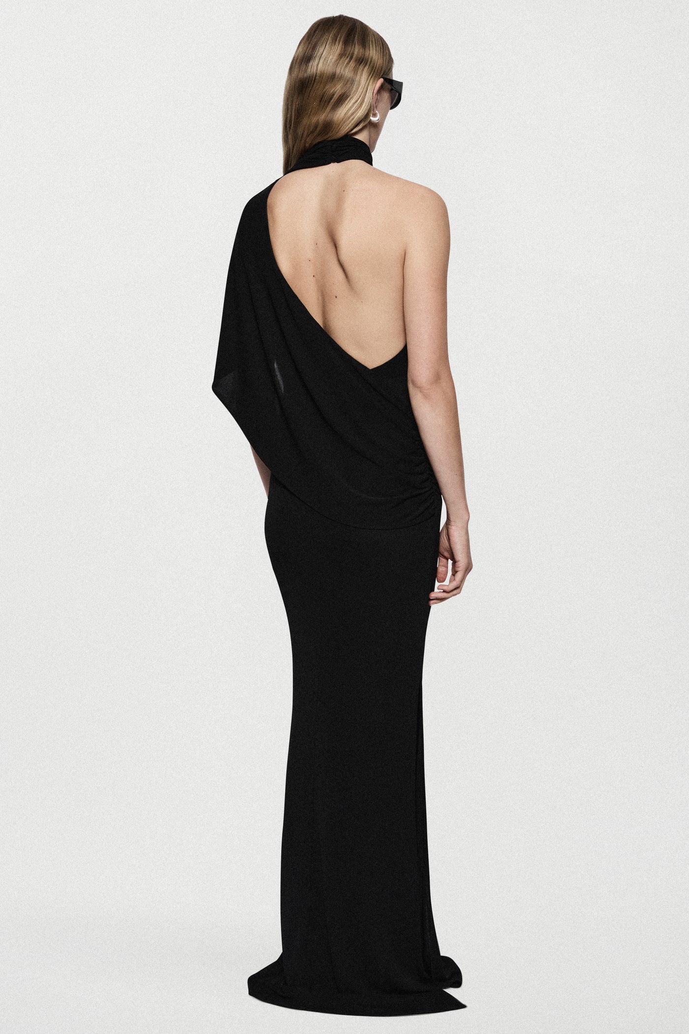 JERSEY CAPE DRESS