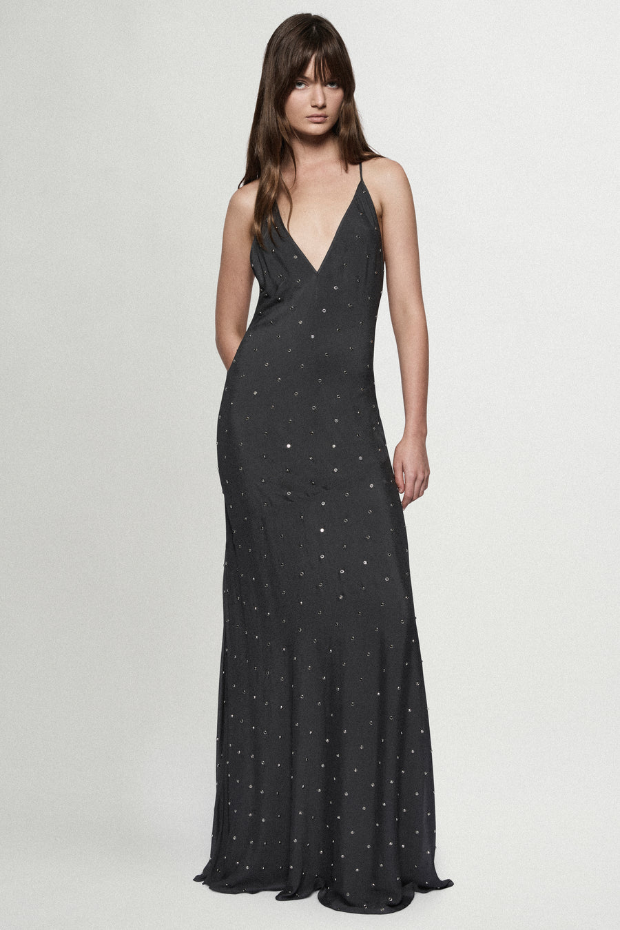 RHINESTONE SLIP GOWN