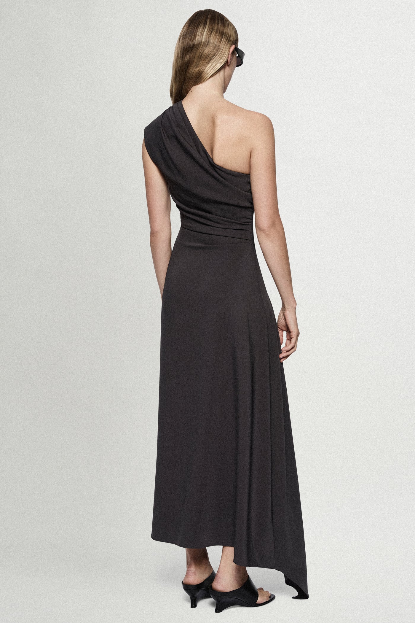 CREPE ASYM DRESS