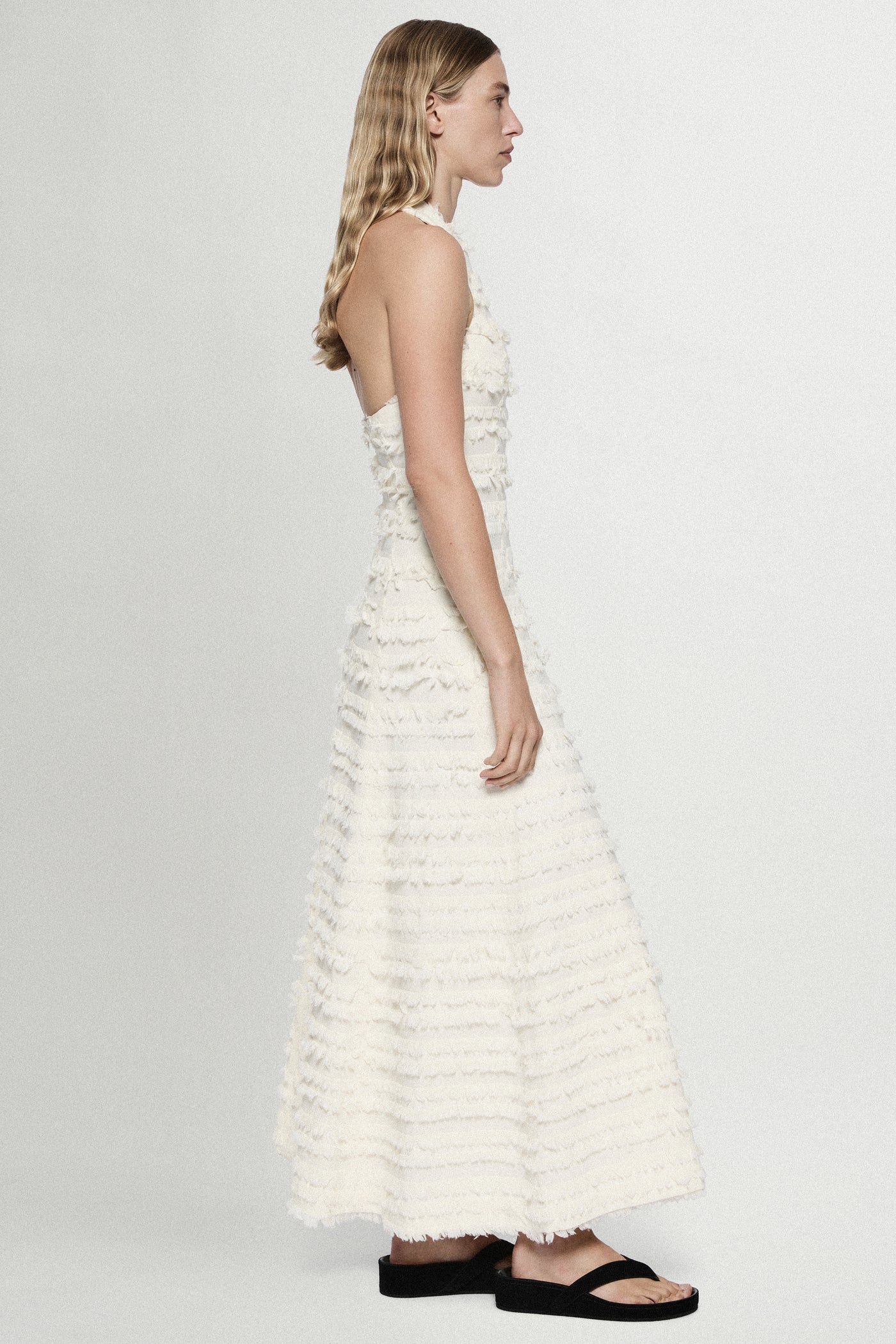 COTTON FRINGE DRESS