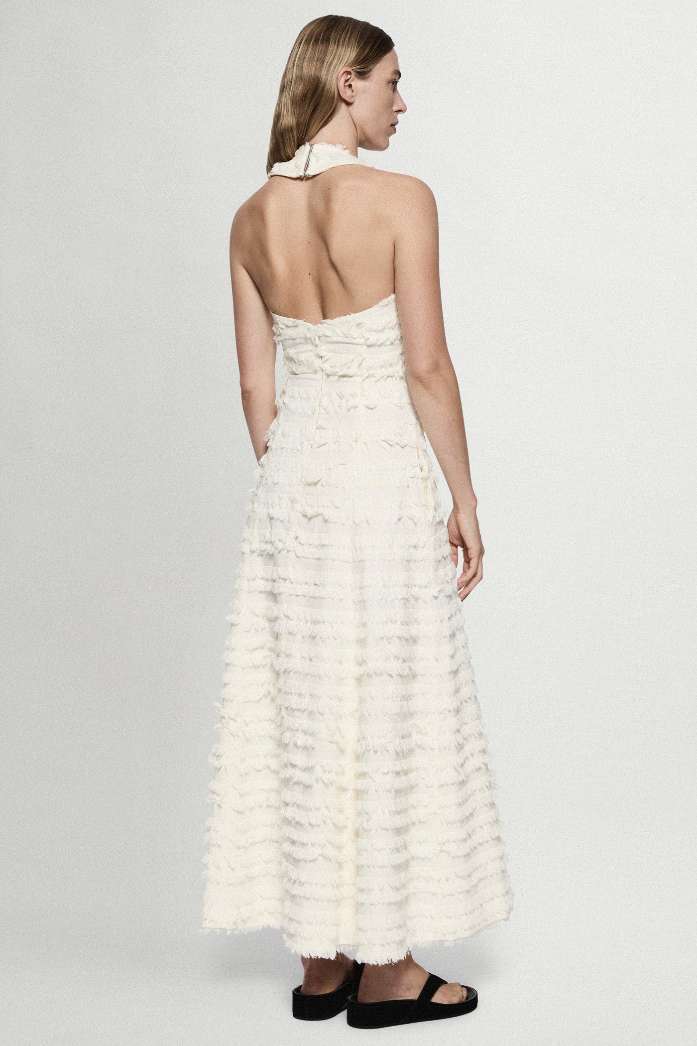 COTTON FRINGE DRESS