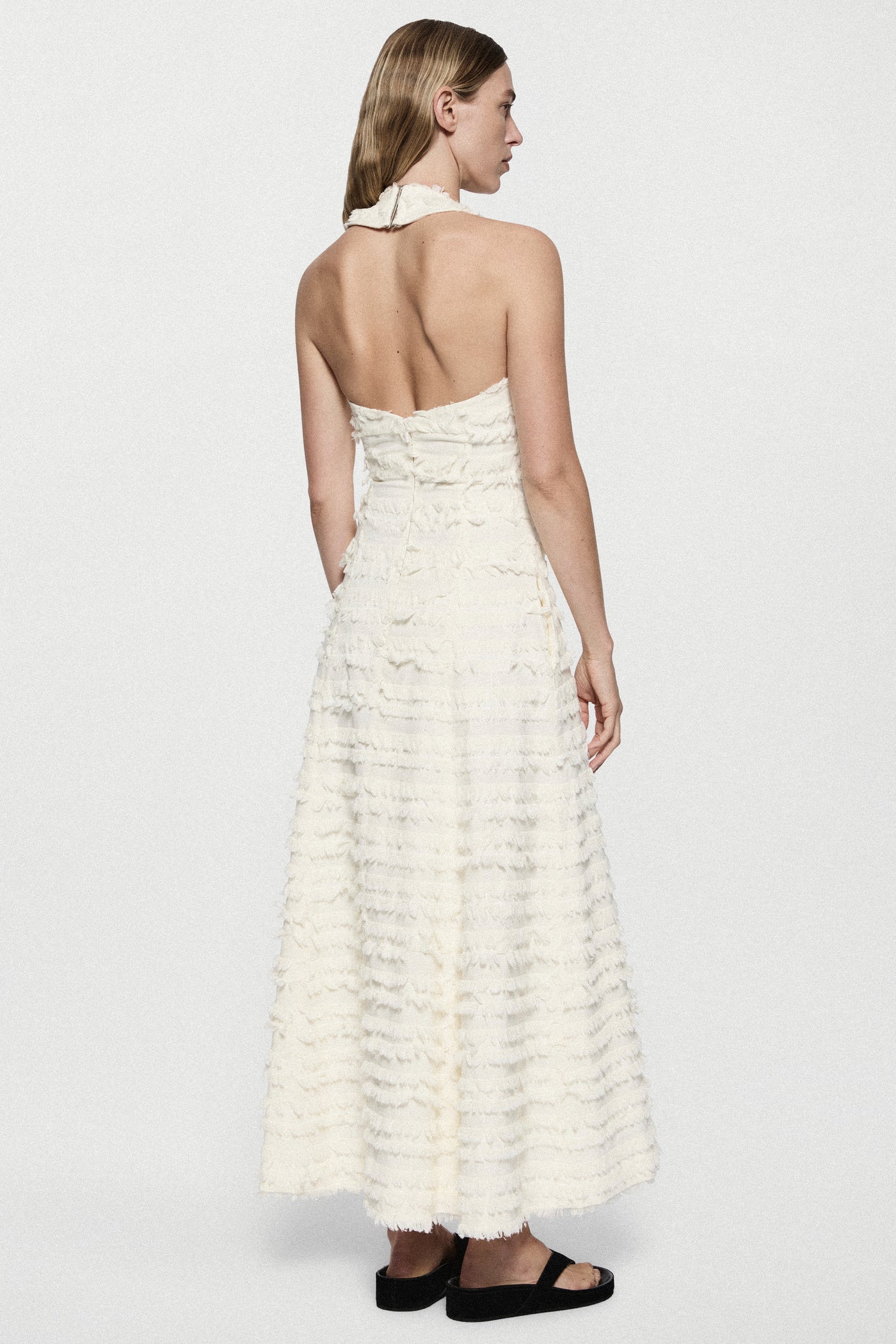 COTTON FRINGE DRESS
