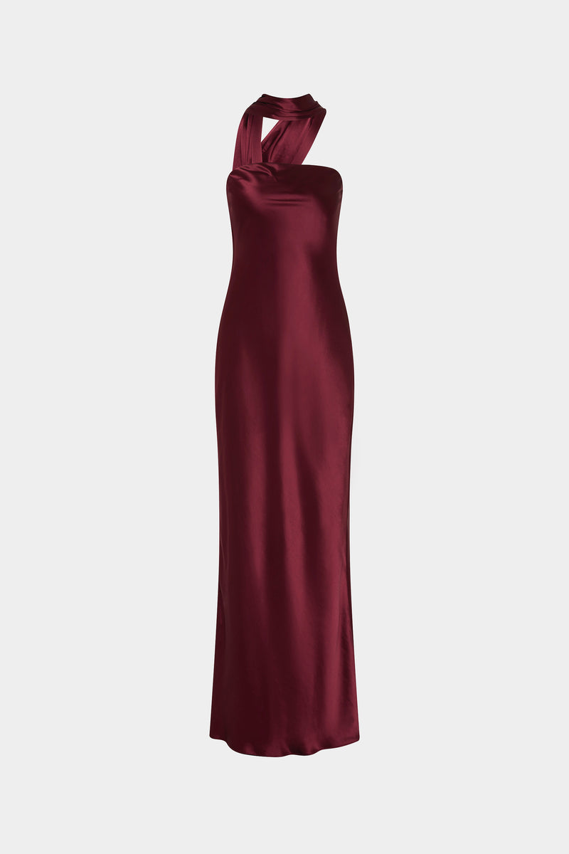 THE LILIA SATIN DRESS-PORT / XXS THE LILIA SATIN DRESS-PORT / XXS