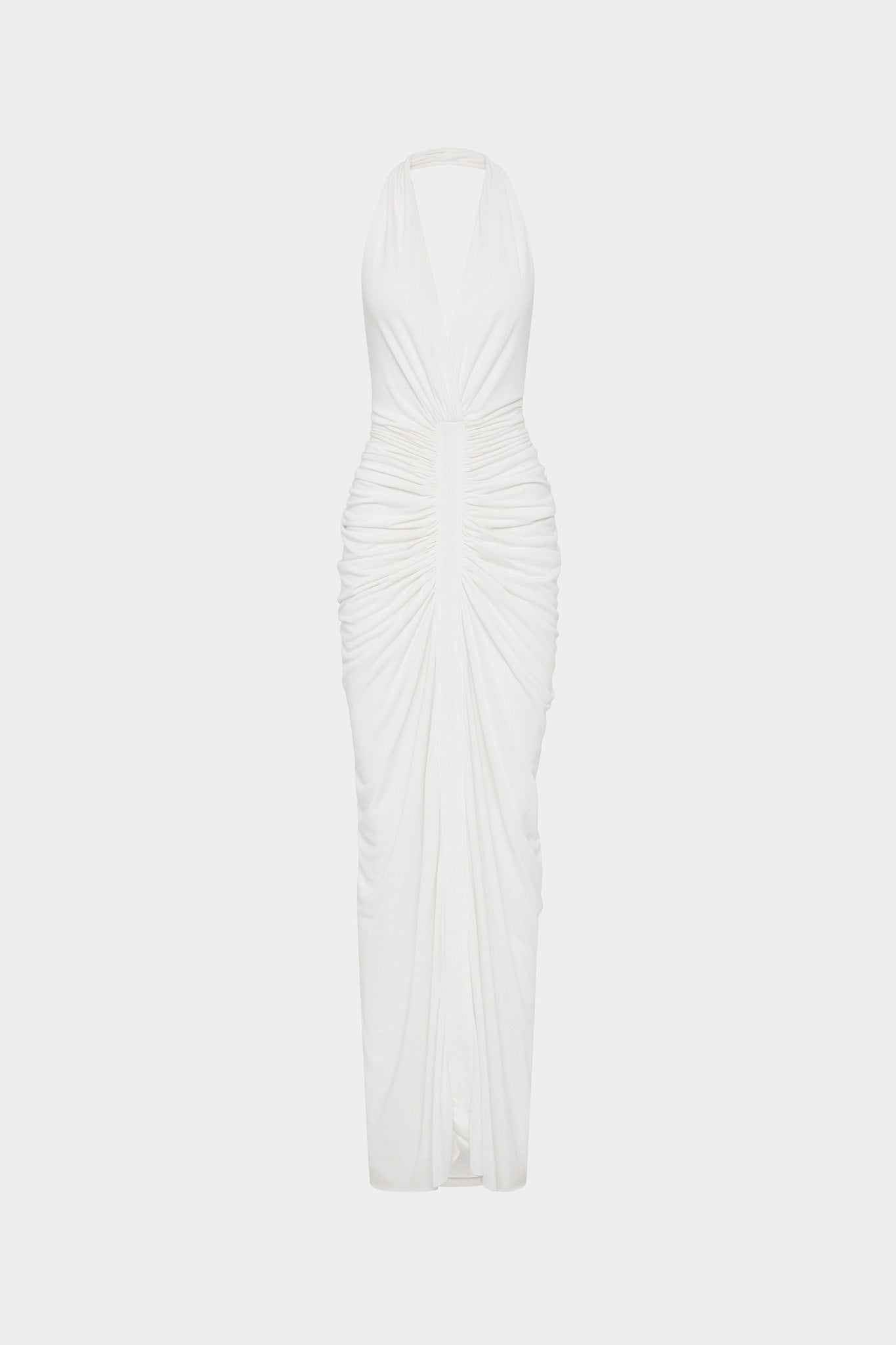 THE VENUS GATHERED CUPRO DRESS