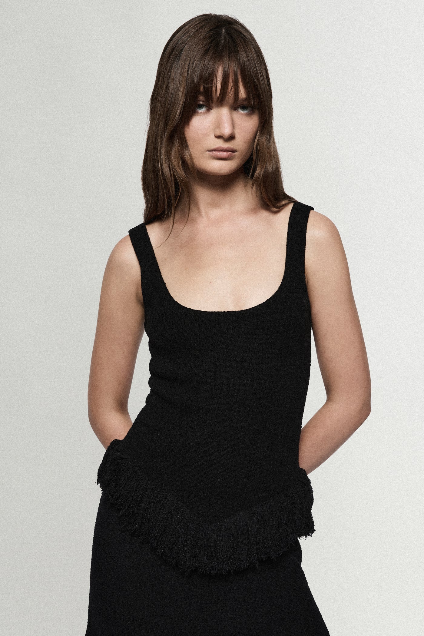 BOUCLE FRINGE TOP