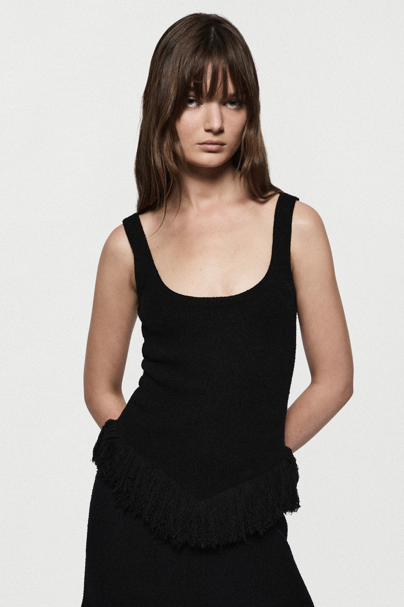 BOUCLE FRINGE TOP