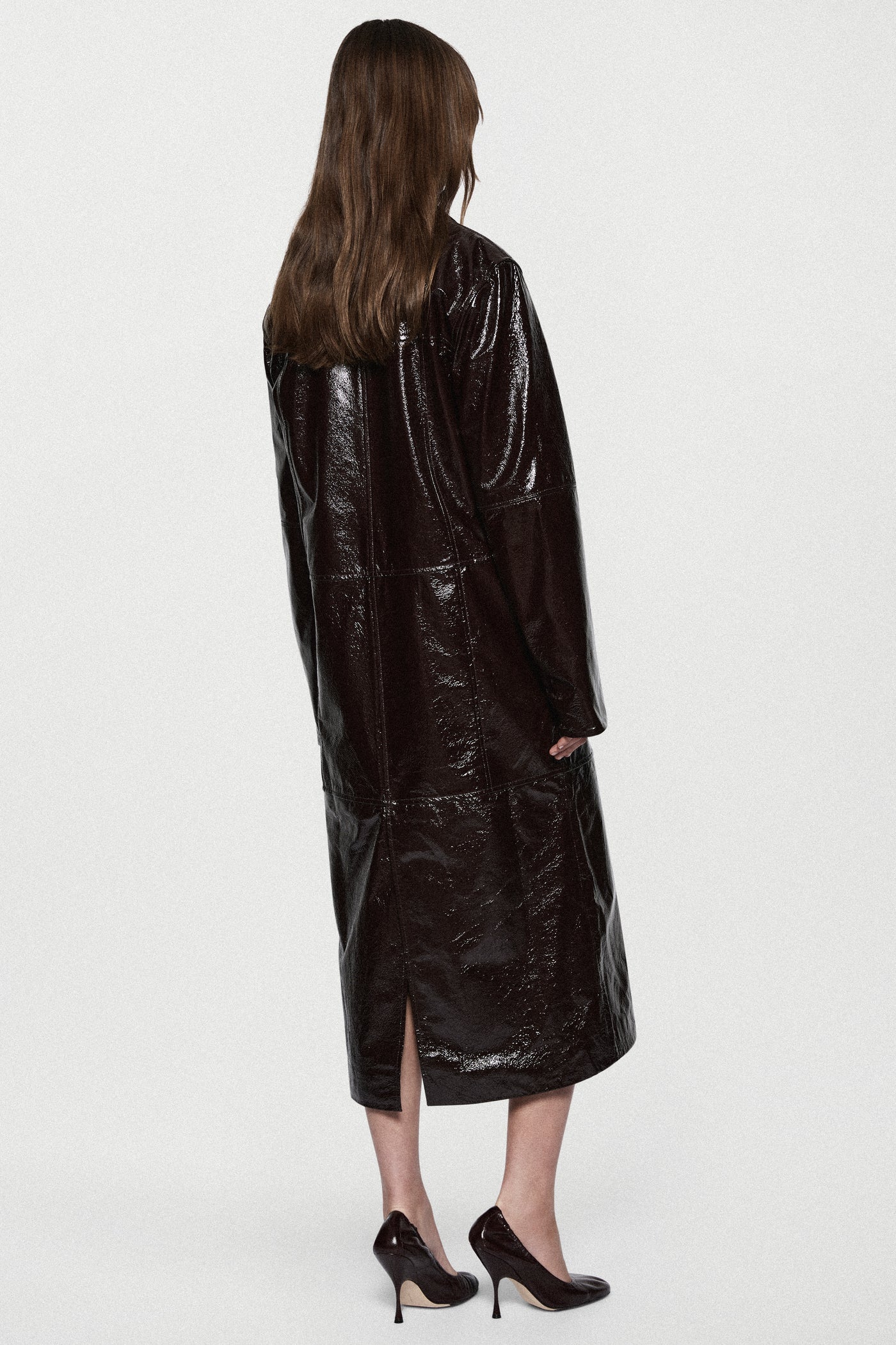 PATENT LEATHER COAT