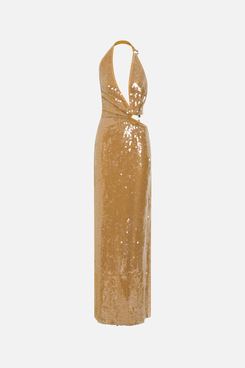 MISHA The Devon Sequin Dress in Metallic Gold - size S MISHA The Devon Sequin Dress in Metallic Gold - size S