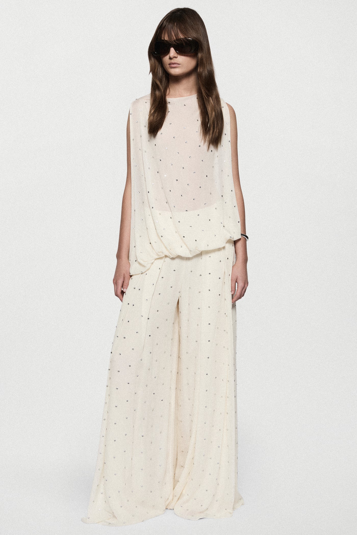 RHINESTONE ASSYM TOP