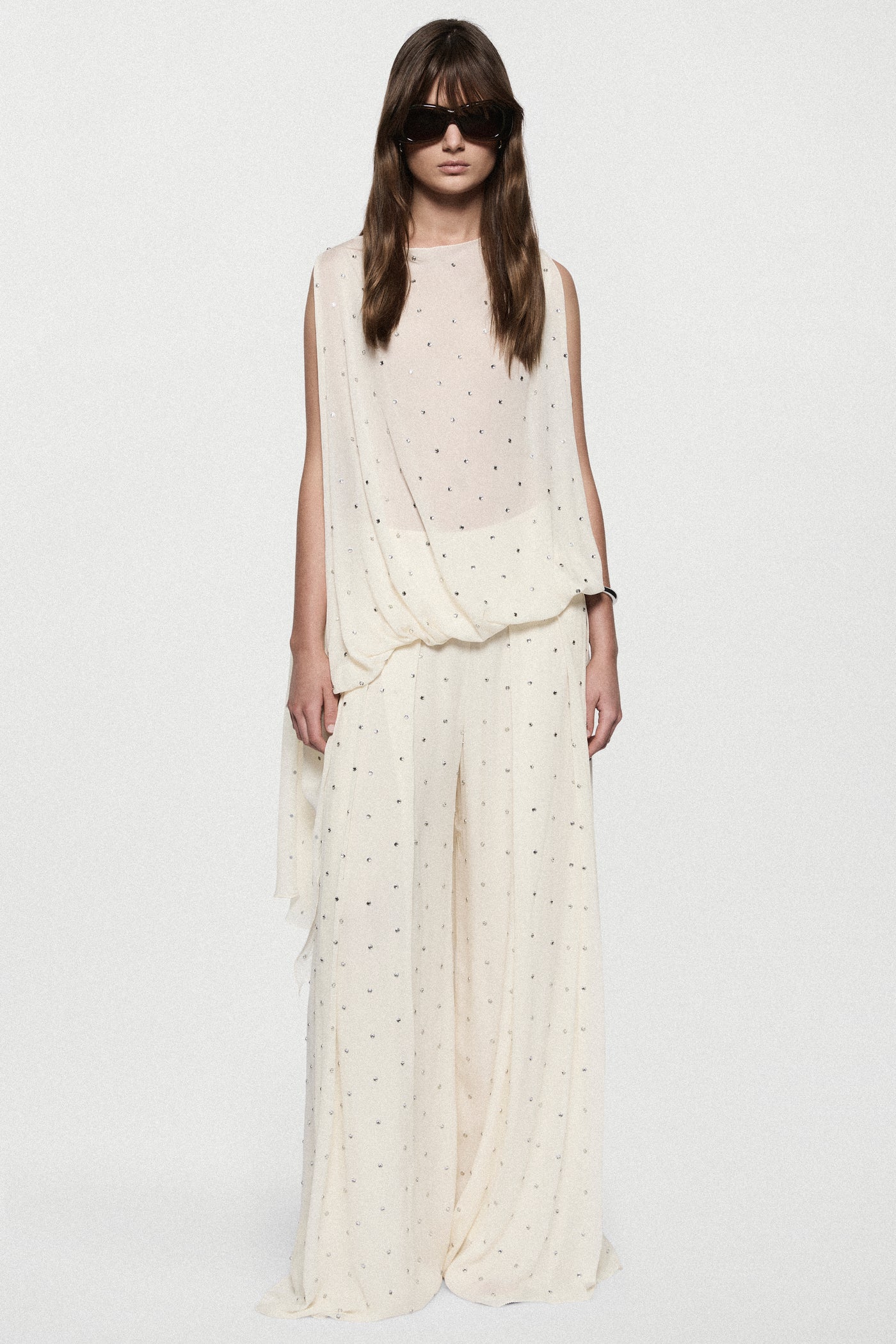 RHINESTONE ASSYM TOP