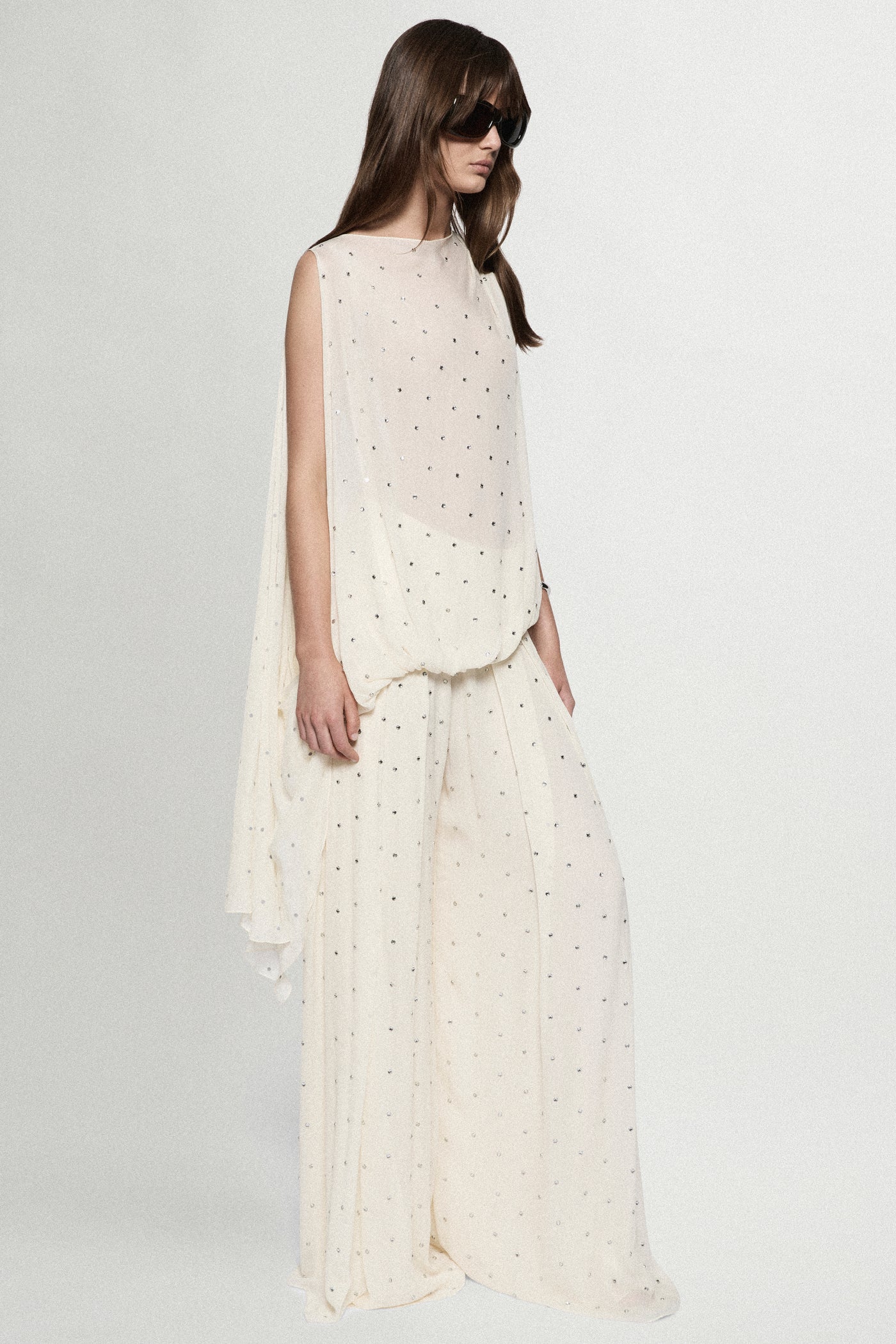 RHINESTONE ASSYM TOP