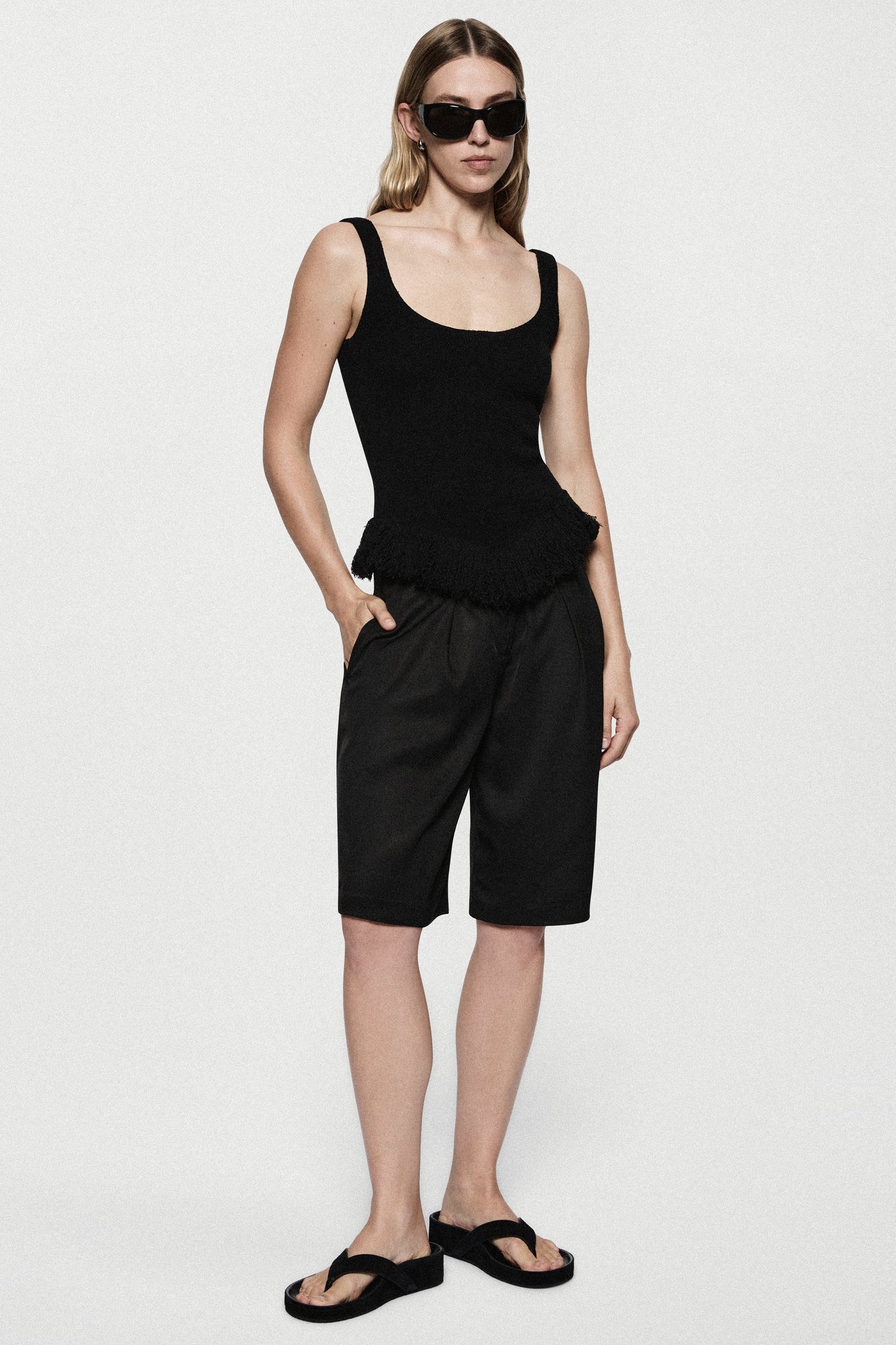 TWILL ACETATE SHORTS
