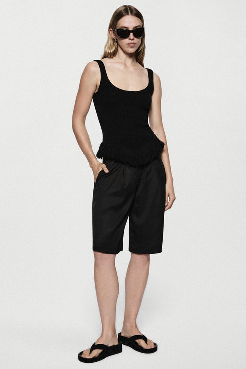 TWILL ACETATE SHORTS