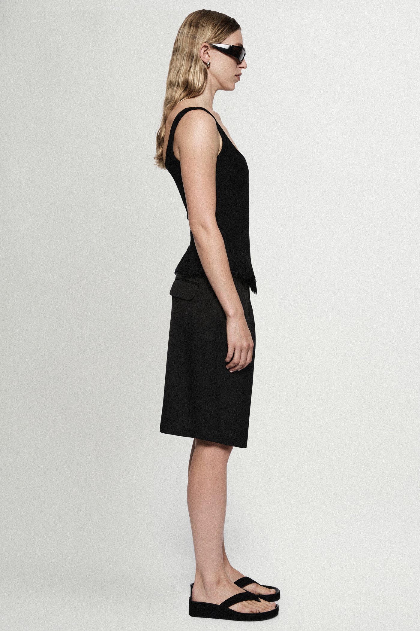 TWILL ACETATE SHORTS