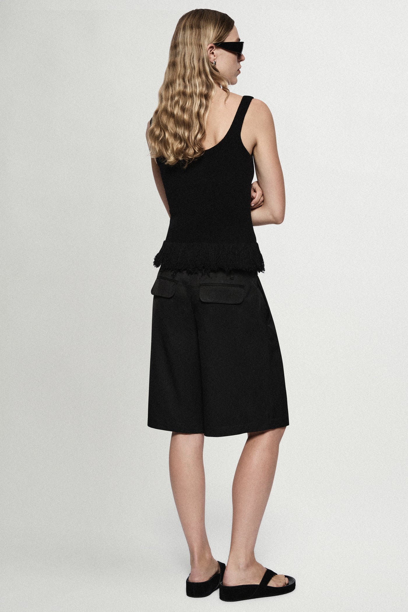 TWILL ACETATE SHORTS