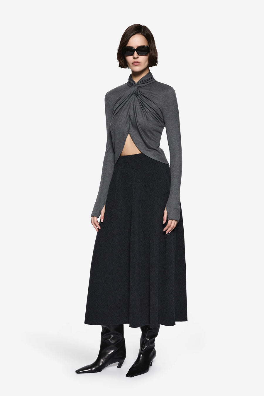 MERINO A-LINE SKIRT