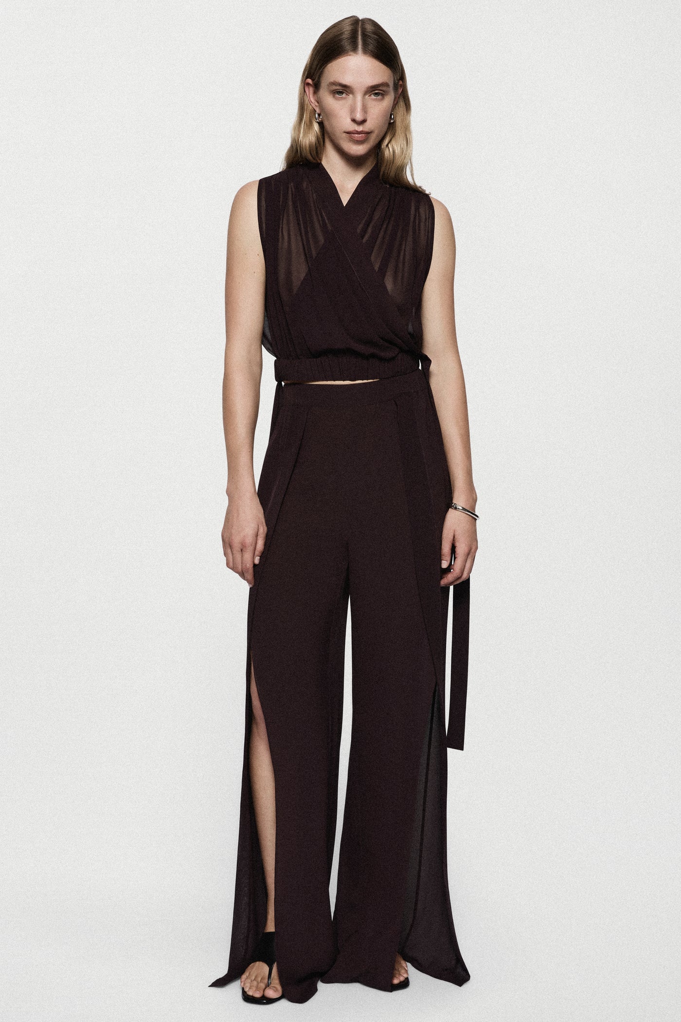 SILK SPLIT PANT