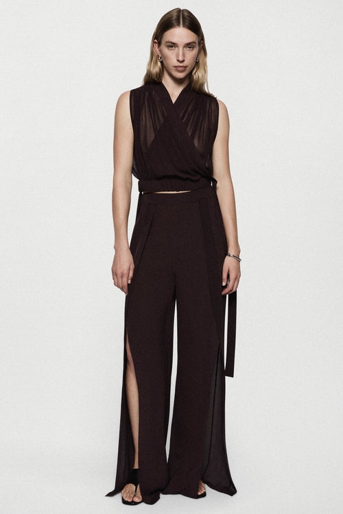 SILK SPLIT PANT