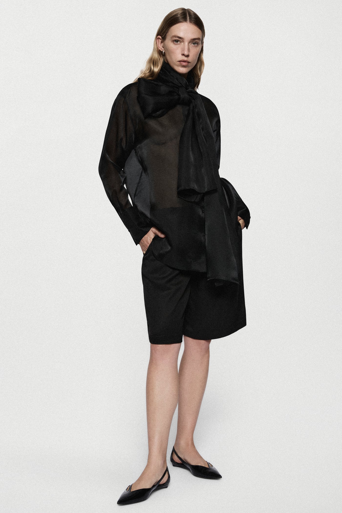 SILK ORGANZA BLOUSE