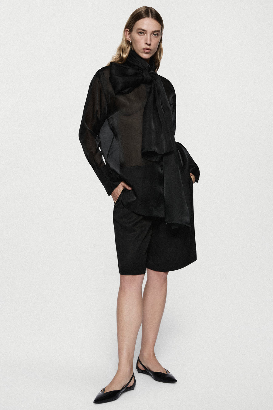 SILK ORGANZA BLOUSE