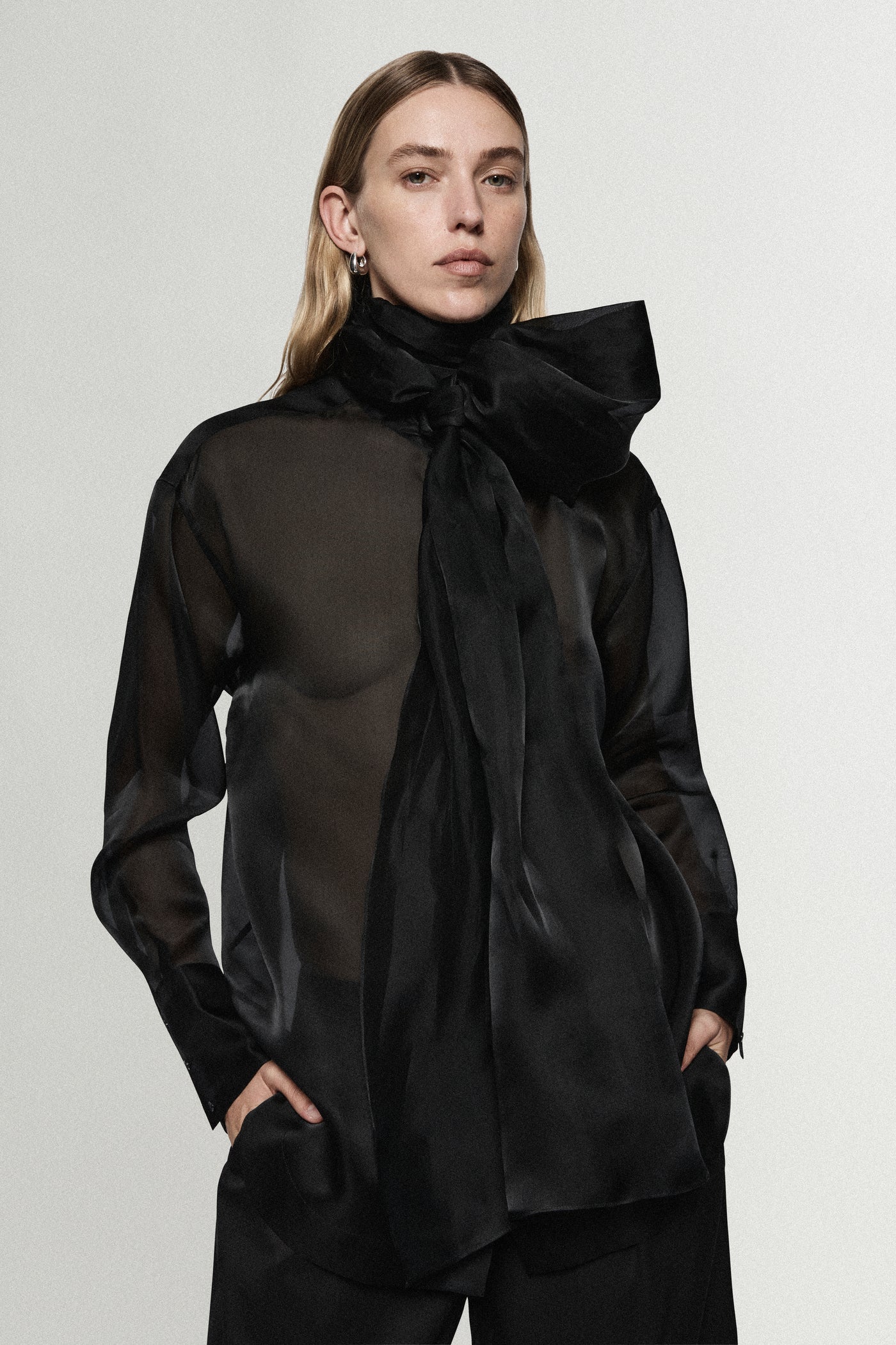 SILK ORGANZA BLOUSE