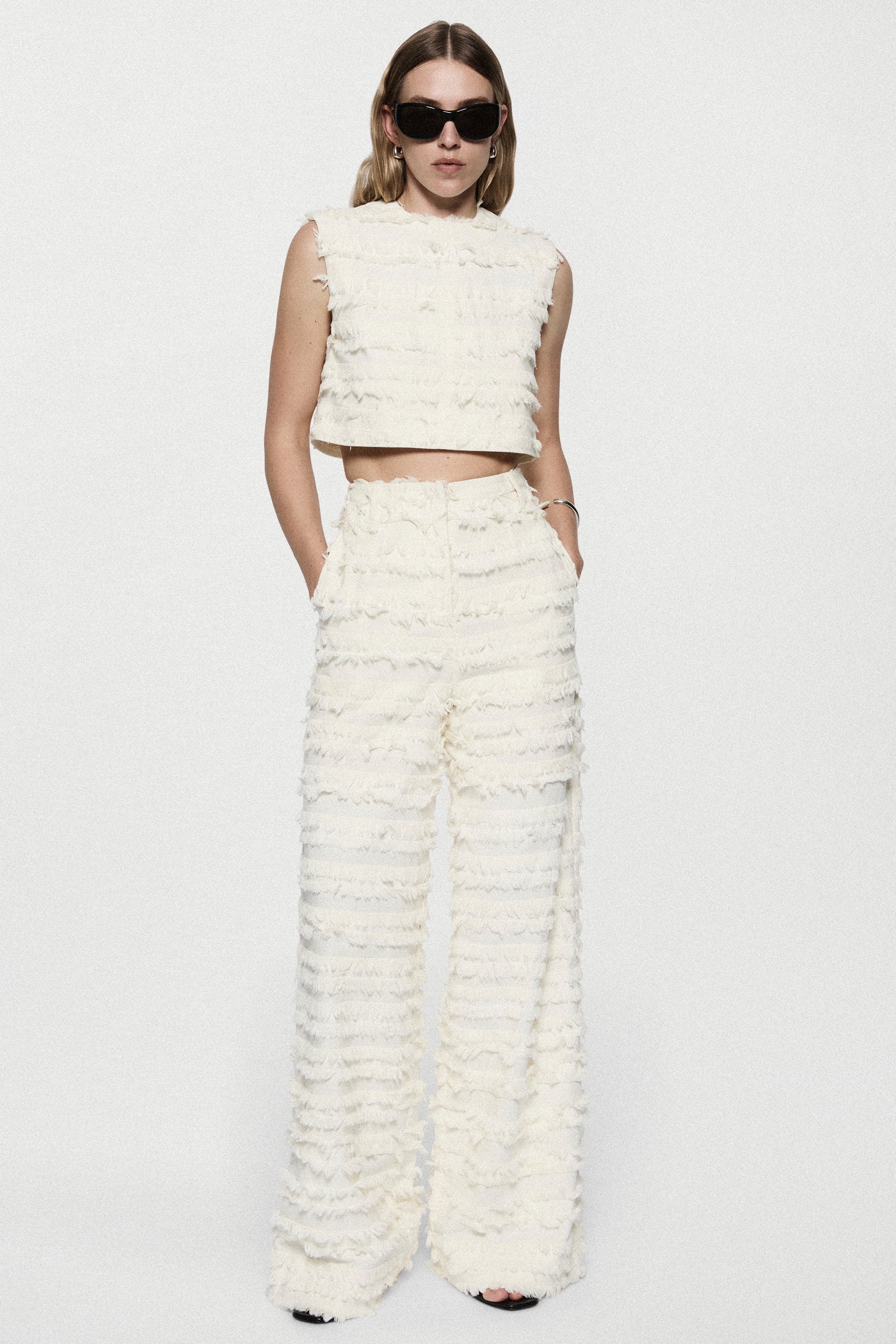 COTTON FRINGE PANT