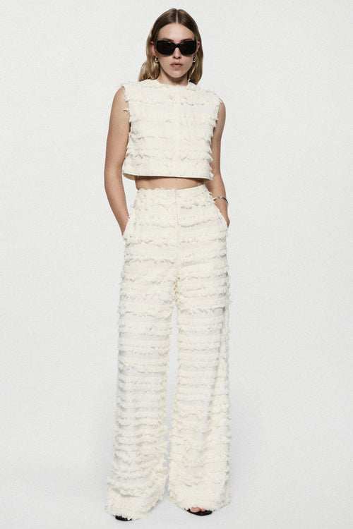 COTTON FRINGE PANT