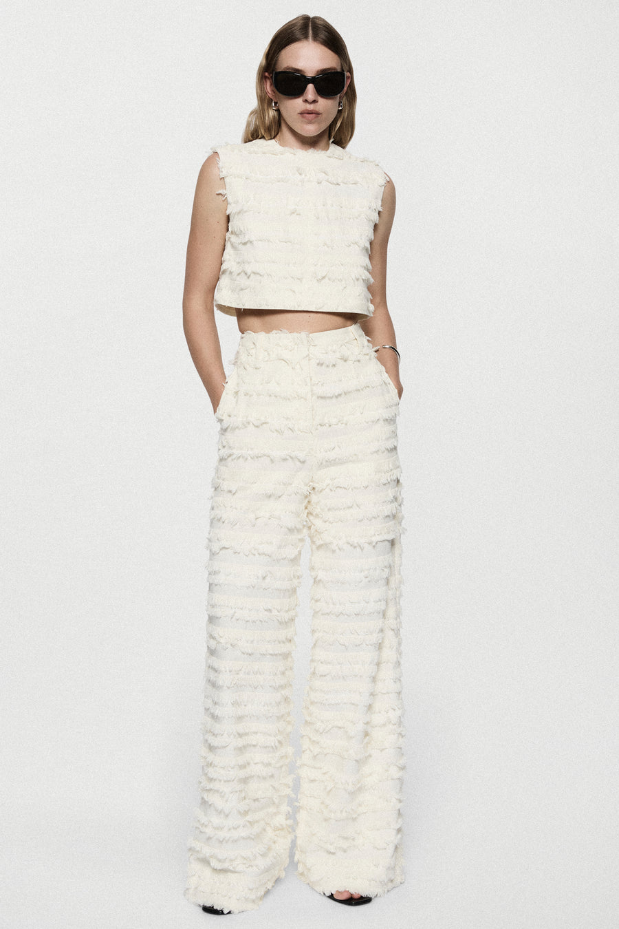 COTTON FRINGE PANT