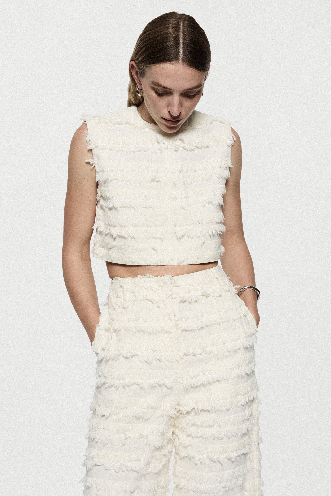 COTTON FRINGE TOP