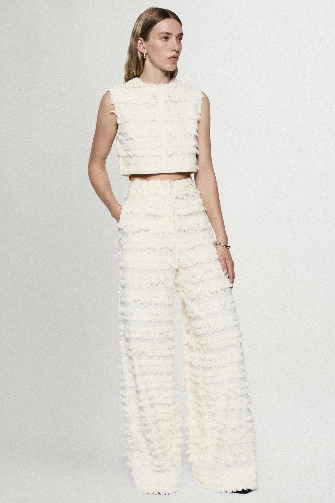 COTTON FRINGE PANT