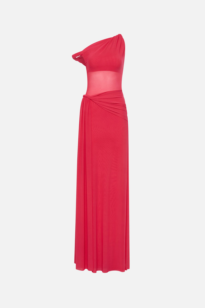 metallic tiered midi dress Pink Metallic Tiered Midi Dress – self-portrait-US