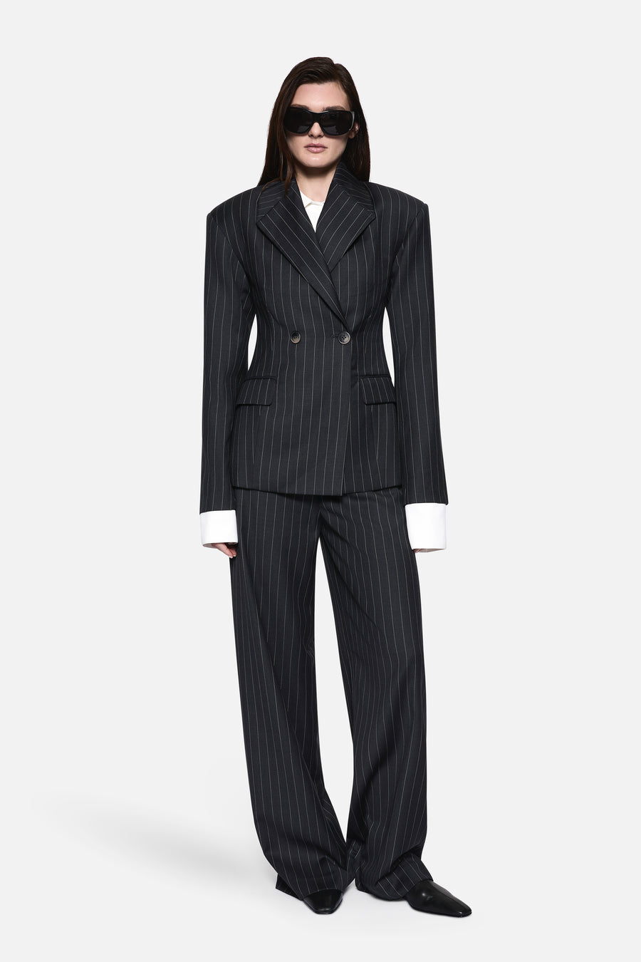 PINSTRIPE WOOL BLAZER
