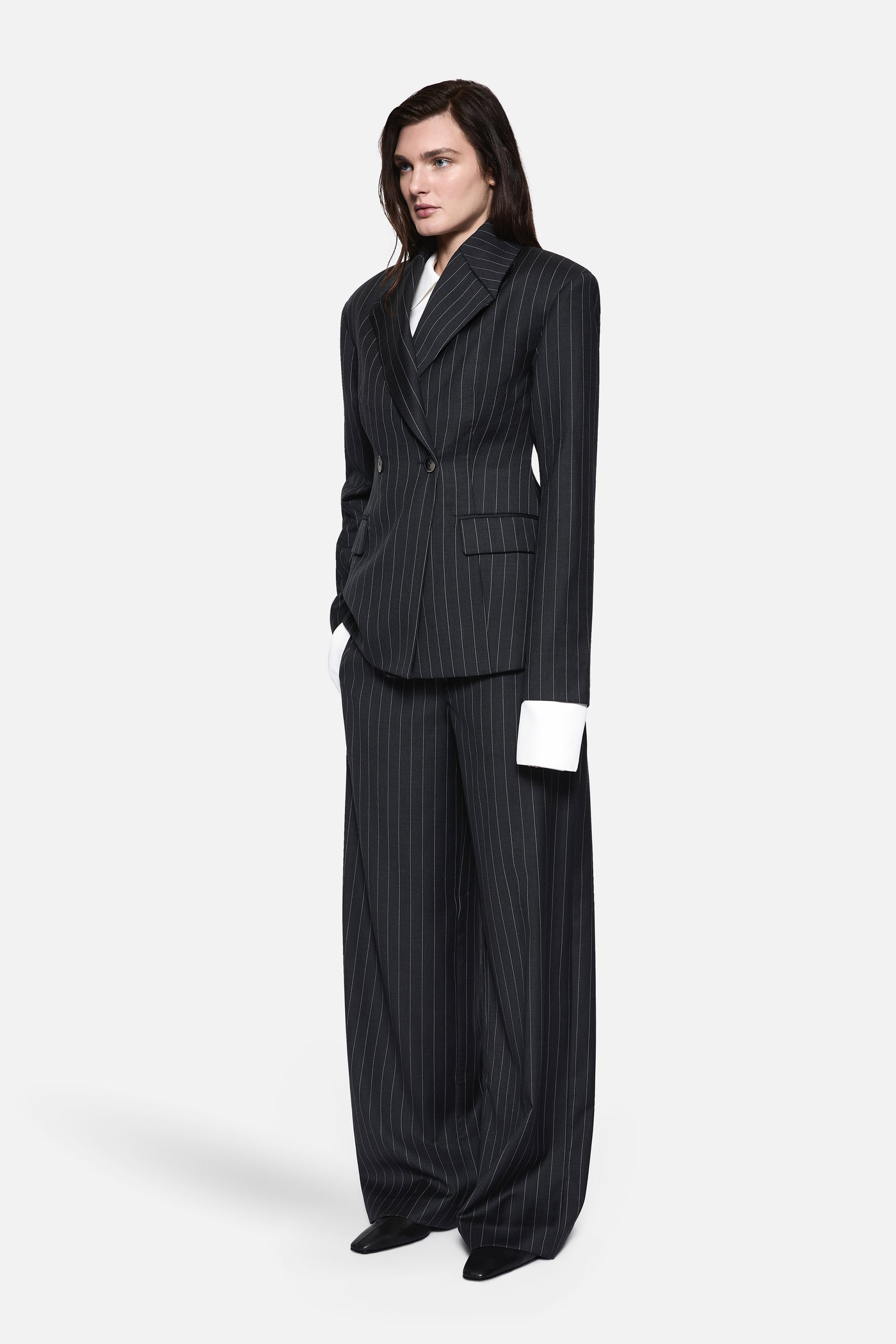 PINSTRIPE WOOL BLAZER