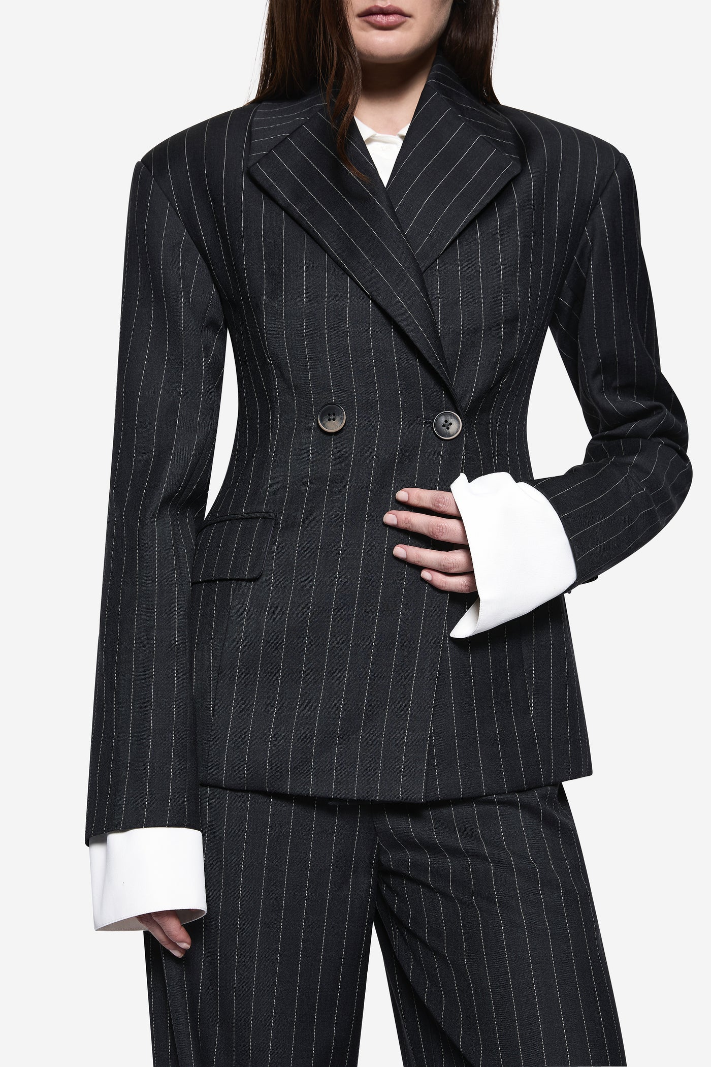 PINSTRIPE WOOL BLAZER